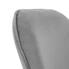 Sedia da Ufficio Base in Metallo e Seduta in Tessuto - Anguilla Viadurini