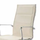 Sedia da ufficio con monoscocca in similpelle made in Italy Agata Viadurini