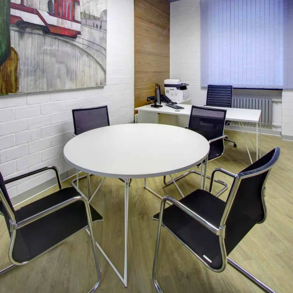 Sedia da Ufficio Ergonomica a Slitta con Braccioli Made in Italy - Filanna Viadurini