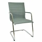 Sedia da Ufficio Ergonomica a Slitta con Braccioli Made in Italy - Filanna Viadurini