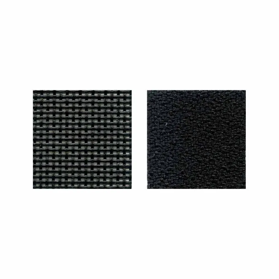 Sedia da Ufficio Semidirezionale in Tecnorete e Tessuto Nero – Vespasiano Viadurini