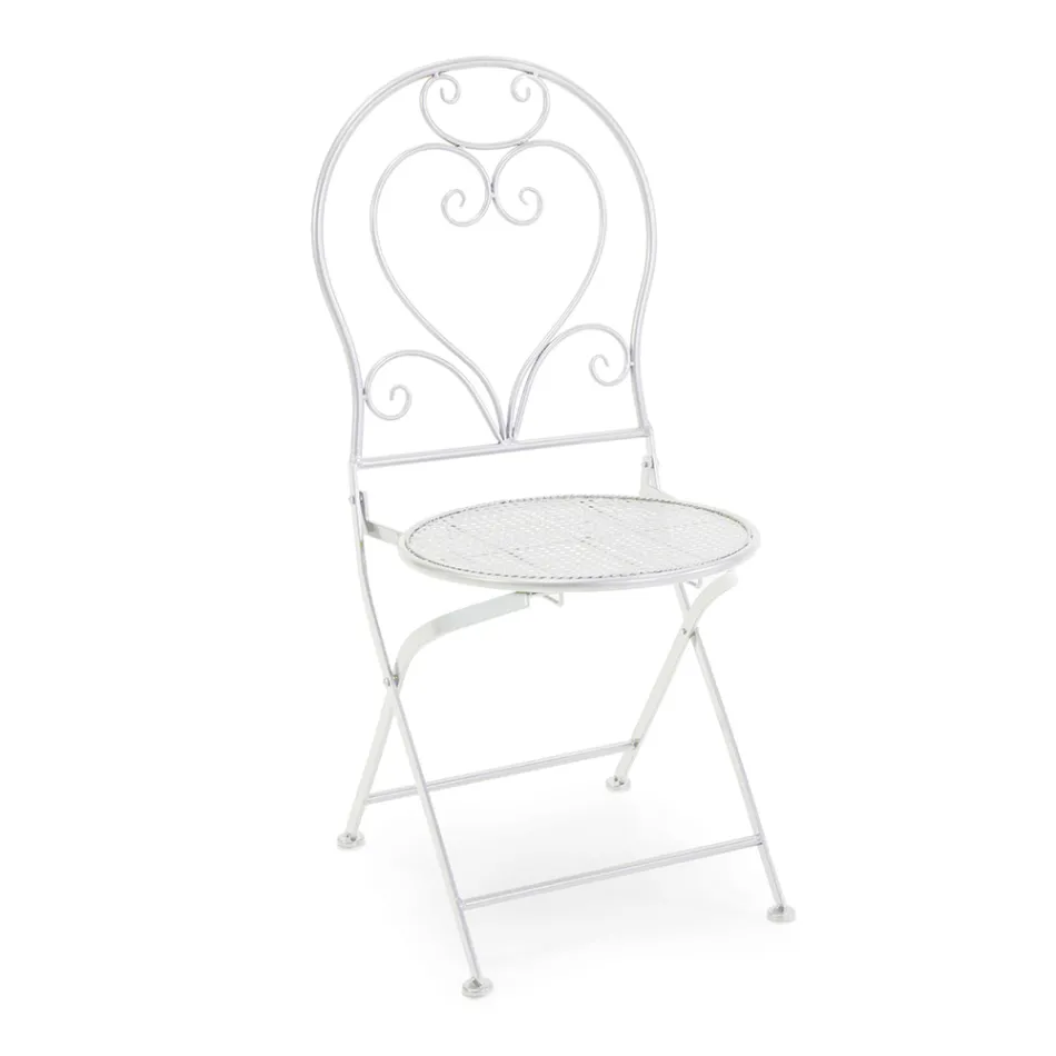 Sedia dallo Stile Classico Realizzata in Metallo - Crociera Viadurini