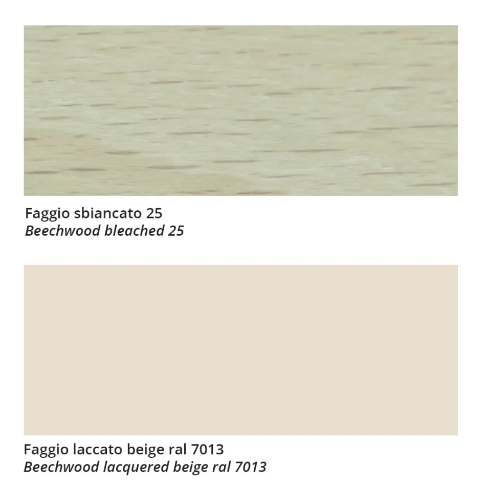 Sedia di Alta Qualità in Legno di Faggio e Cuoio Made in Italy, 2 Pezzi - Nora Viadurini