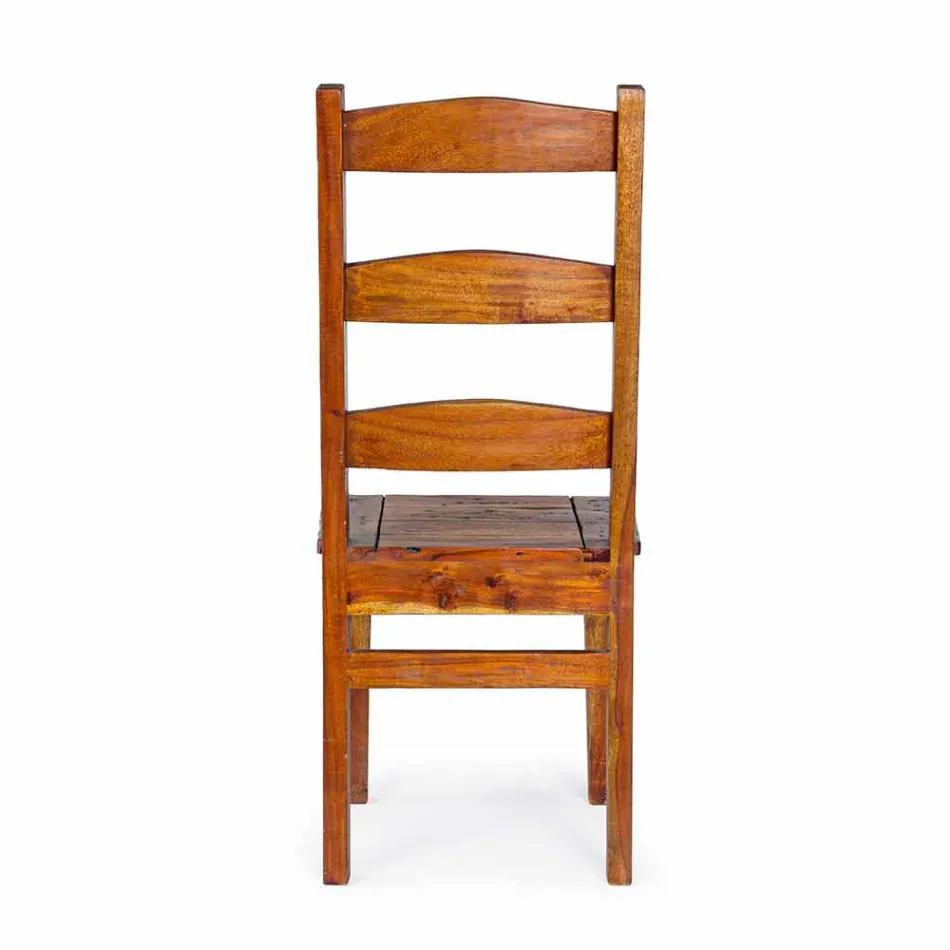 Sedia di Design Classico in Legno di Acacia Massello Homemotion - Moritz Viadurini