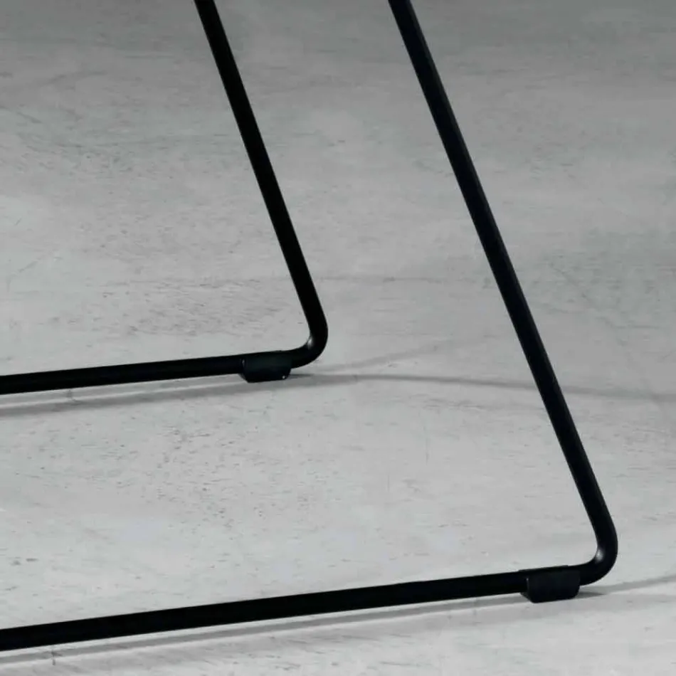 Sedia di design in metallo e tessuto prodotta in Italia Formia Viadurini