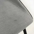 Sedia di design in tessuto con gambe a quadrato made in Italy, 4 pezzi - Oriella Viadurini