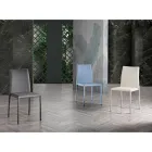 Sedia di Design Moderno Elegante in Ecopelle Colorato da Salotto - Grenger Viadurini