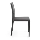 Sedia di Design Moderno Elegante in Ecopelle Colorato da Salotto - Grenger Viadurini