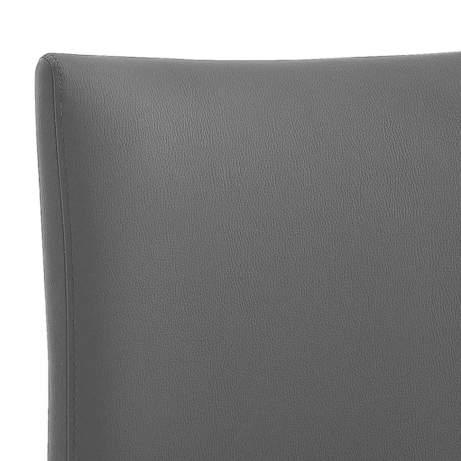 Sedia di Design Moderno Elegante in Ecopelle Colorato da Salotto - Grenger Viadurini