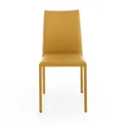 Sedia di Design Moderno Elegante in Ecopelle Colorato da Salotto - Grenger Viadurini