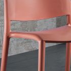 Sedia di Design Moderno Impilabile in Polipropilene Colorato 4 Pezzi - Rapunzel Viadurini