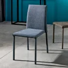 Sedia di design per sala da pranzo in tessuto fatta in Italia, Conny Viadurini