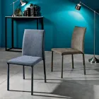 Sedia di design per sala da pranzo in tessuto fatta in Italia, Conny Viadurini