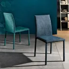Sedia di design per sala da pranzo in tessuto fatta in Italia, Conny Viadurini
