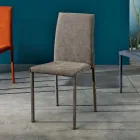 Sedia di design per sala da pranzo in tessuto fatta in Italia, Conny Viadurini