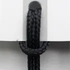 Sedia di Lusso con Braccioli in Faggio Sbiancato e Corda Made in Italy - Nora Viadurini