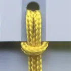 Sedia di Lusso con Braccioli in Faggio Sbiancato e Corda Made in Italy - Nora Viadurini