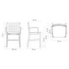 Sedia di Lusso in Faggio Laccato Beige e Cuoio Intrecciato Made in Italy - Nora Viadurini