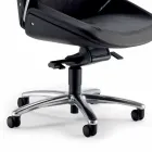 Sedia direzionale in pelle bovina Ada Angelo Pinaffo & Gorgi Viadurini