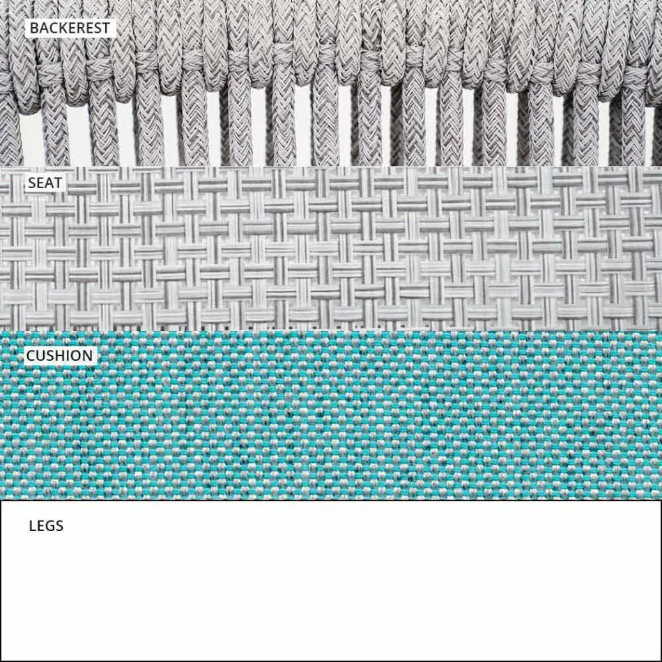 Sedia Esterno Impilabile con Braccioli Imbottita H 73cm  – Smart by Varaschin Viadurini