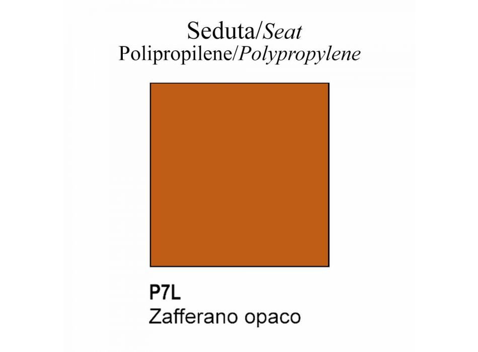 Sedia Girevole in Polipropilene e Metallo Made in Italy - Connubia Academy Viadurini