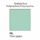 Sedia Girevole in Polipropilene e Metallo Made in Italy - Connubia Academy Viadurini