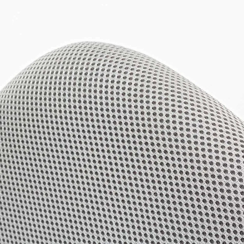 Sedia Girevole per Ufficio in Nylon e Tessuto a Rete di 3 Colori - Rasha Viadurini