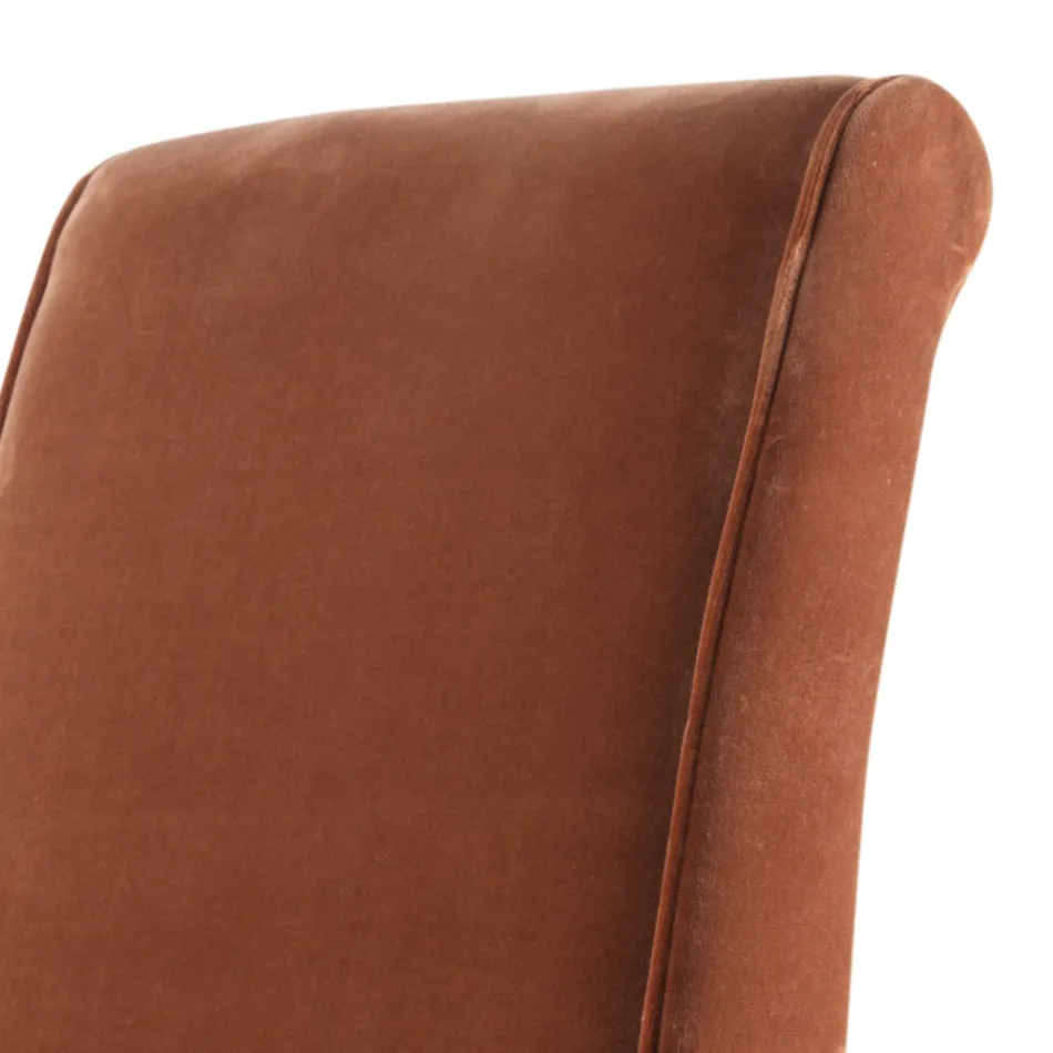 Sedia imbottita in legno massello living Grilli Zarafa fatta in Italia, 2 pezzi Viadurini