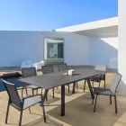 Sedia Impilabile da Esterno Alluminio Verniciato, Homemotion, 4 pezzi - Odelia Viadurini