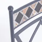 Sedia Impilabile da Giardino in Acciaio con o Senza Braccioli - Letizia Viadurini