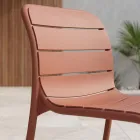 Sedia Impilabile da Giardino in Polipropilene Colorato di Design - Matisse Viadurini