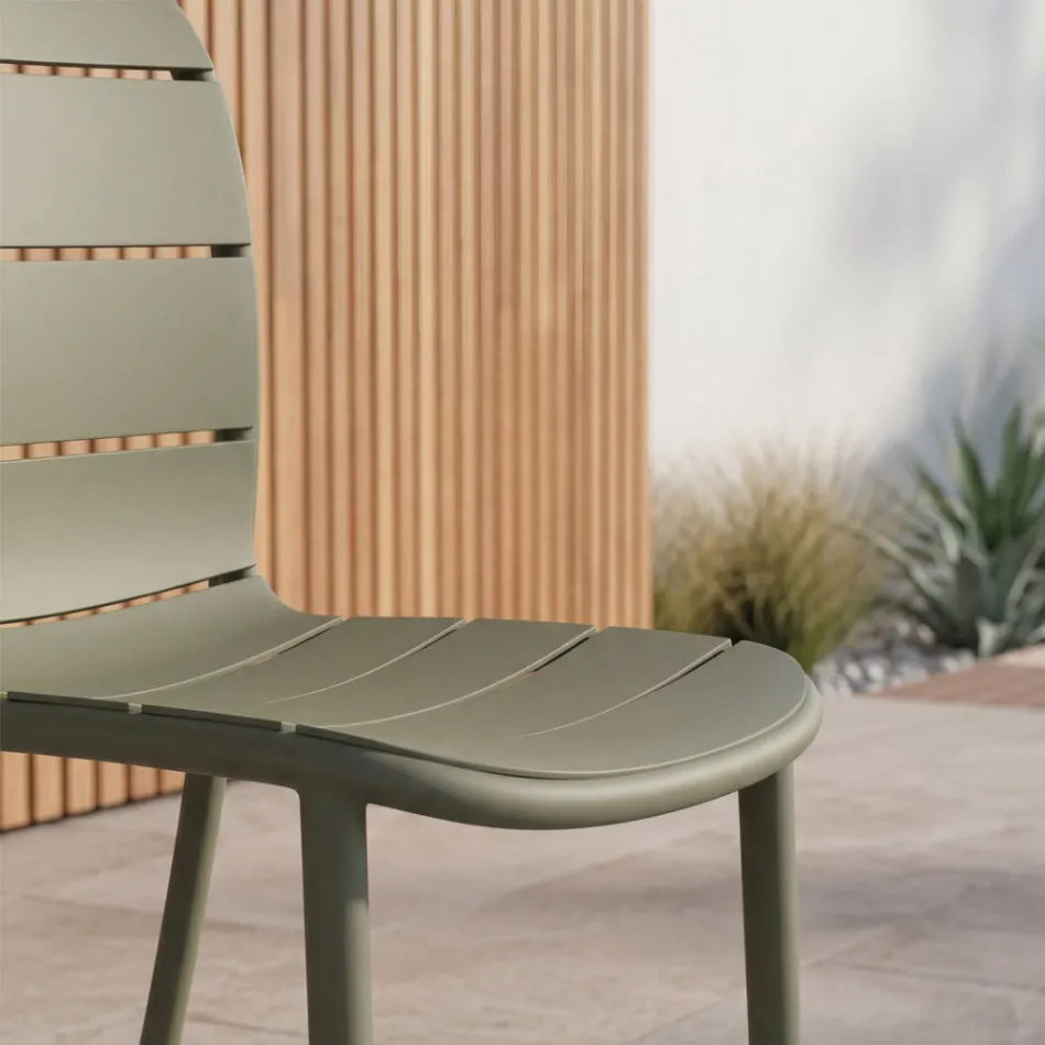 Sedia Impilabile da Giardino in Polipropilene Colorato di Design - Matisse Viadurini