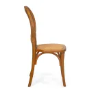 Sedia Impilabile da Soggiorno in Legno di Ailando e Paglia di Vienna - Laguna Viadurini