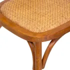 Sedia Impilabile da Soggiorno in Legno di Ailando e Paglia di Vienna - Laguna Viadurini