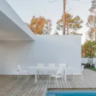 Sedia Impilabile in Alluminio e Textilene da Giardino, Design Moderno - Franz Viadurini