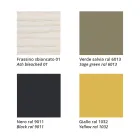 Sedia Impilabile in Frassino con Seduta in Tessuto Made in Italy, 2 Pezzi - Oslo Viadurini