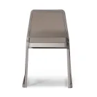 Sedia Impilabile in Legno con Seduta in Velluto Made in Italy, 2 Pezzi - Lipsia Viadurini