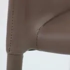 Sedia in ecopelle di design moderno Desio, per cucina o sala da pranzo Viadurini