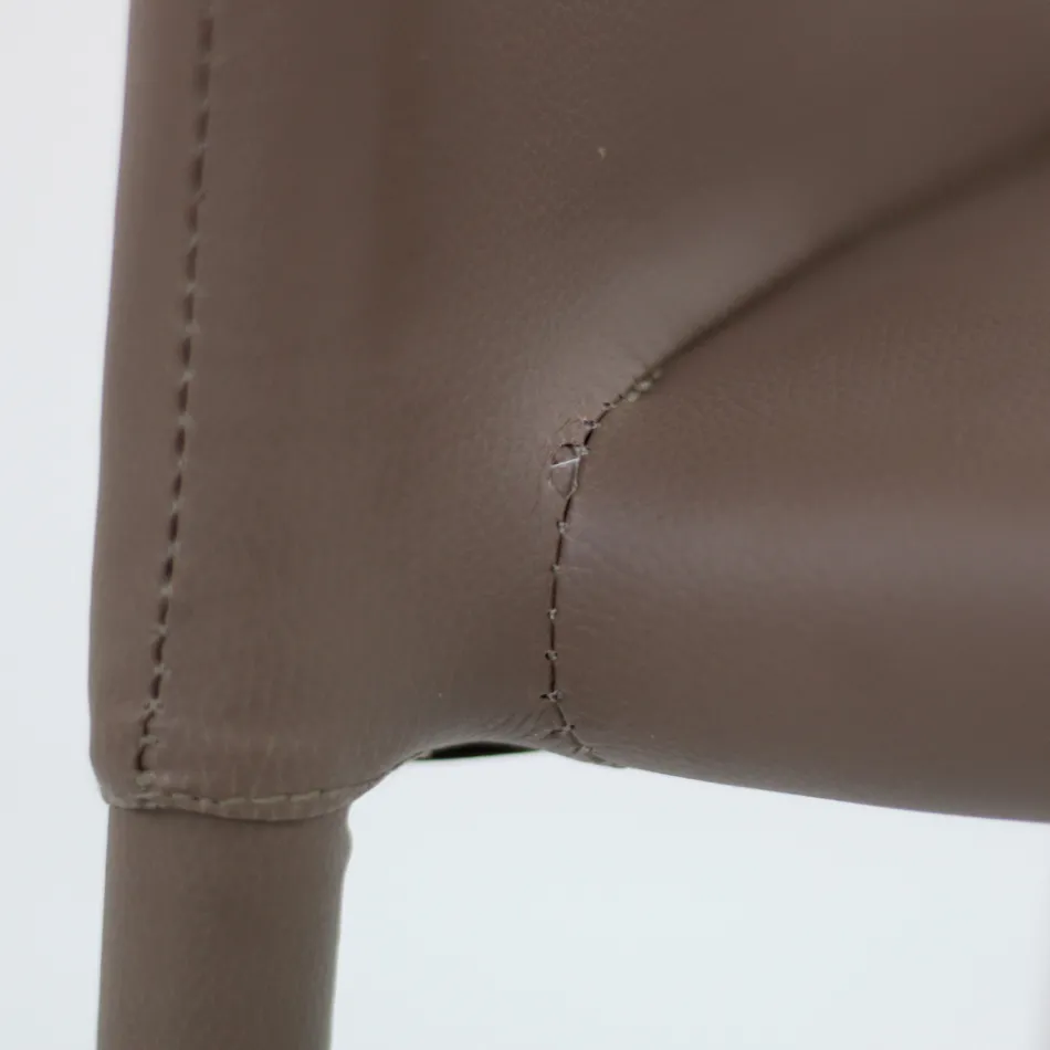 Sedia in ecopelle di design moderno Desio, per cucina o sala da pranzo Viadurini