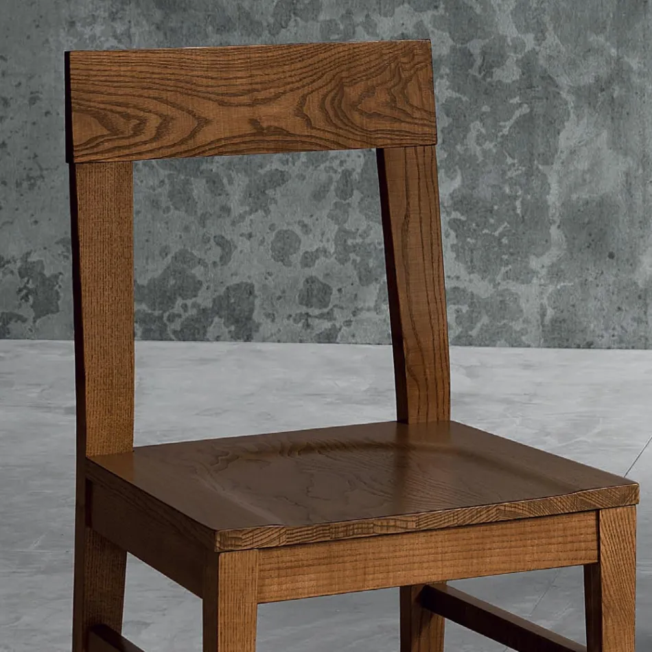 Sedia in Legno Masello di Faggio Design da Cucina Made in Italy - Sofia Viadurini