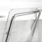 Sedia in Plexiglass Trasparente e Ferro Made in Italy 2 Pezzi - Charlotte Viadurini