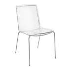 Sedia in Plexiglass Trasparente e Ferro Made in Italy 2 Pezzi - Charlotte Viadurini