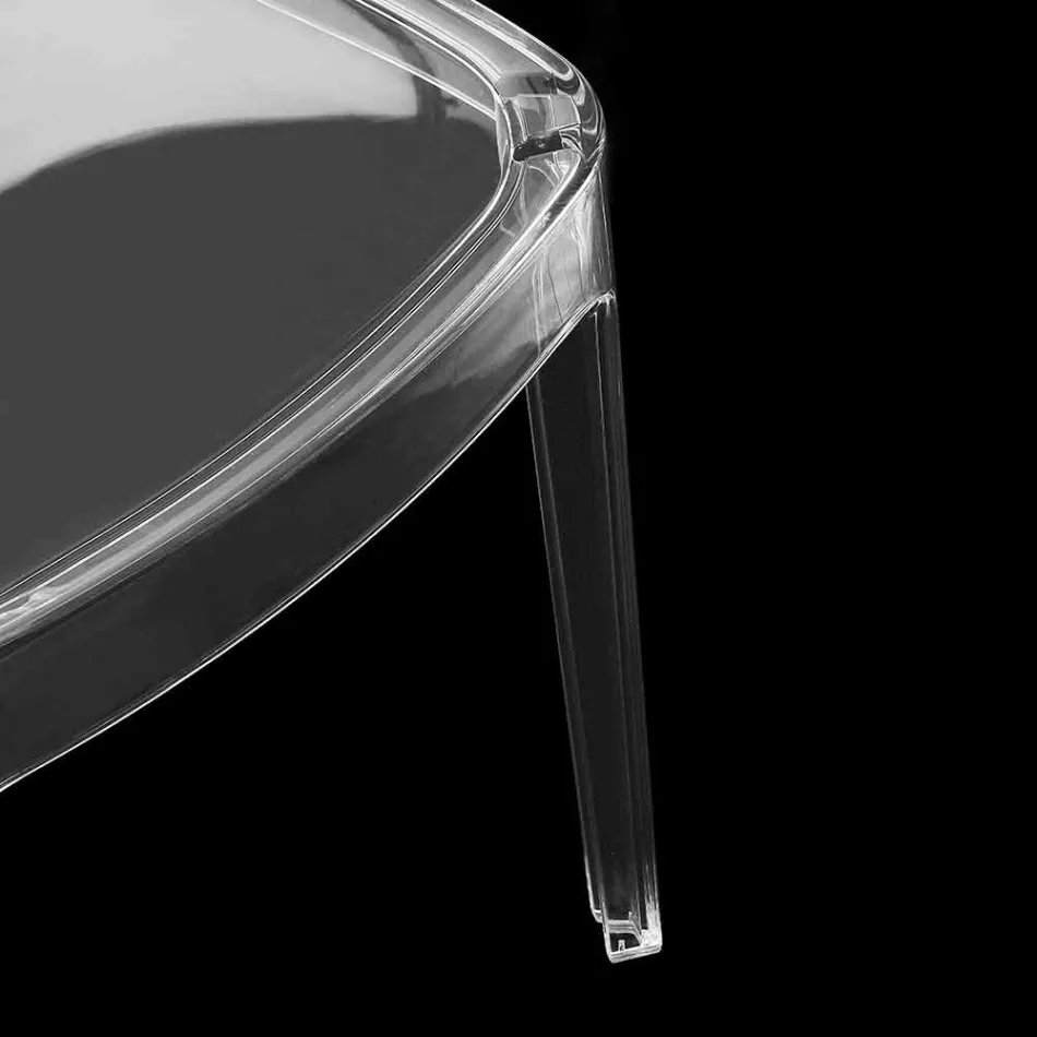Sedia in Policarbonato Trasparente, Design Moderno - Yanis Viadurini