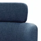 Sedia in Tessuto con Struttura in Metallo Nero di Lusso Made in Italy - Cacao Viadurini