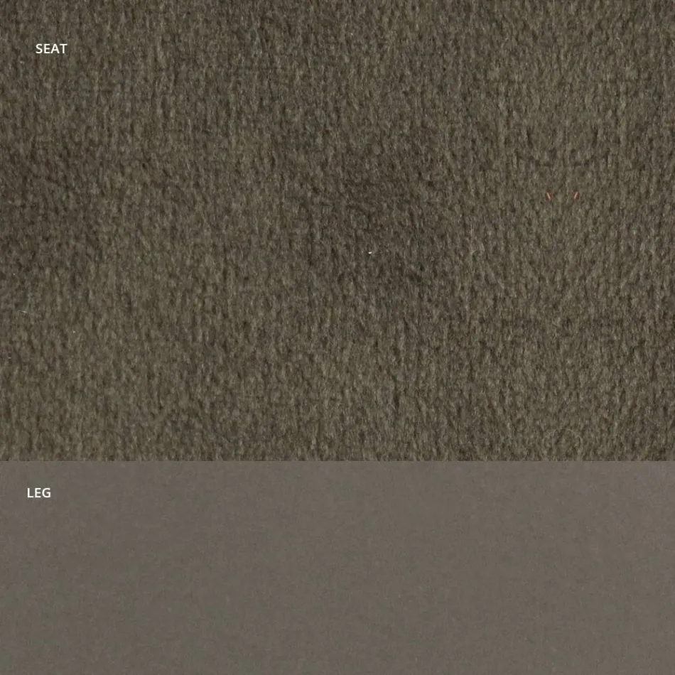 Sedia in Velluto e Acciaio Laccato RAL Made in Italy 4 Pezzi - Mariapina Viadurini