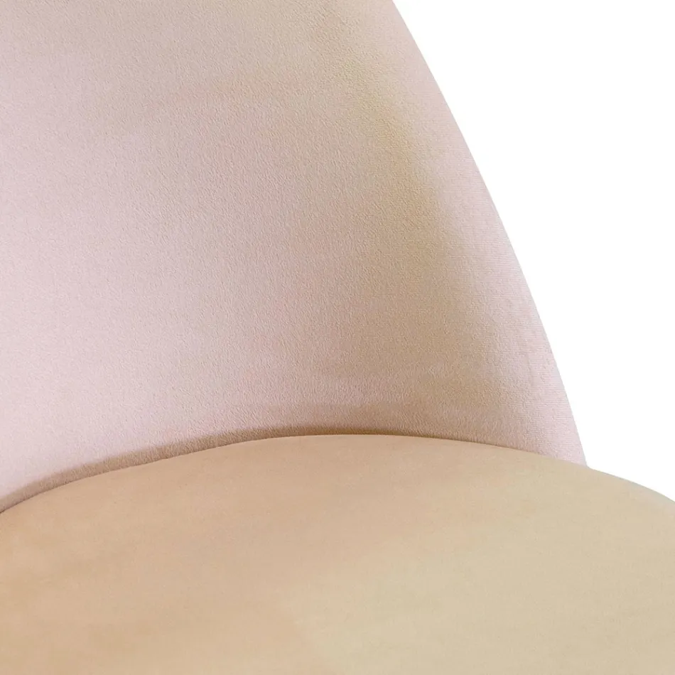 Sedia in Velluto e Struttura in Metallo di Diverse Finiture - Penna Viadurini