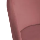 Sedia in Velluto e Struttura in Metallo di Diverse Finiture - Penna Viadurini