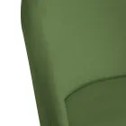 Sedia in Velluto e Struttura in Metallo di Diverse Finiture - Penna Viadurini