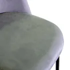 Sedia in Velluto e Struttura in Metallo di Diverse Finiture - Penna Viadurini