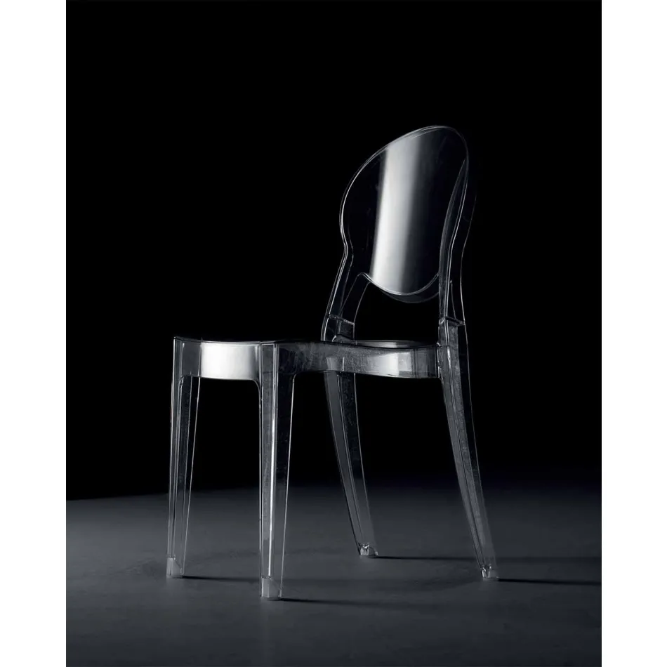 Sedia Interno o Esterno Impilabile in Policarbonato Trasparente – Pianeta Viadurini
